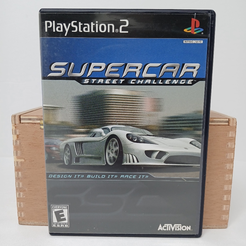 Sony Playstation 2 Supercar Street Challenge Complete w/ Manual PS2 2001 Black